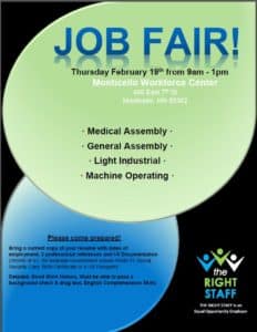 Job fair flyer