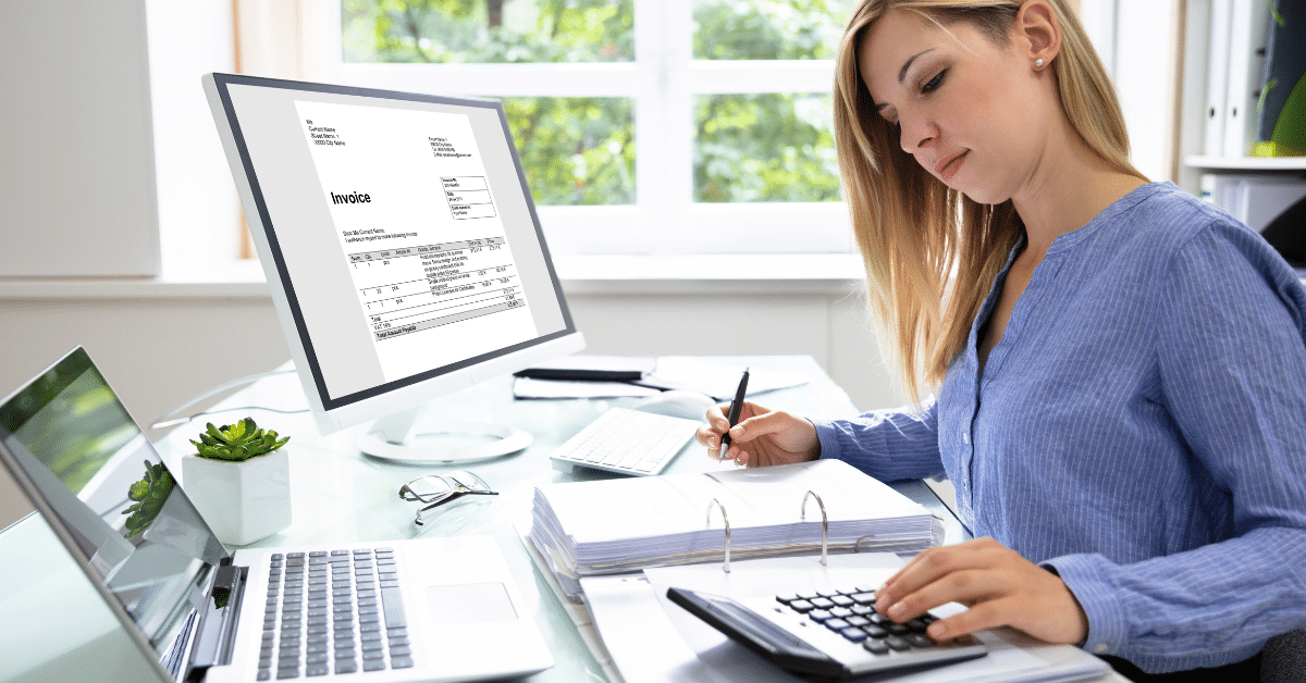 accountant at a desk
